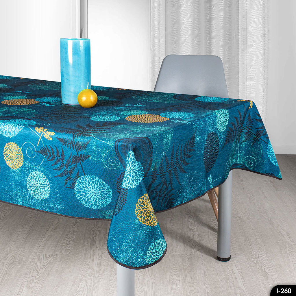 Jardin Enchanté Bleu – Nappe anti-tache dès 12 €