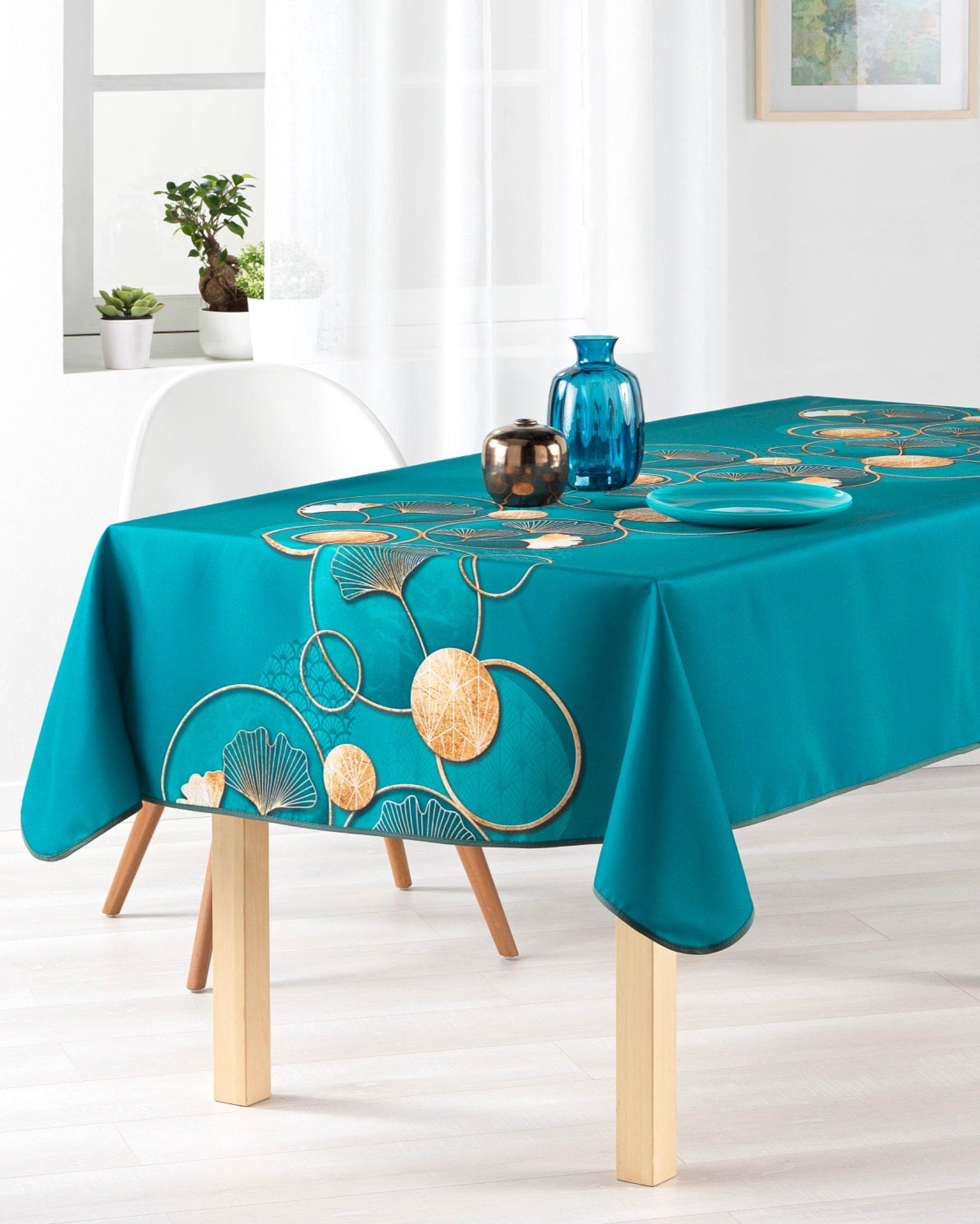 Chemin d'Or Bleu – Nappe anti-tache dès 12 €