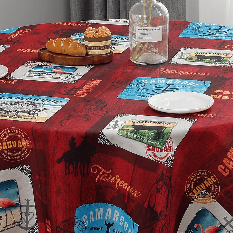 Terres de Camargue ovale – Nappe anti-taches 12 €