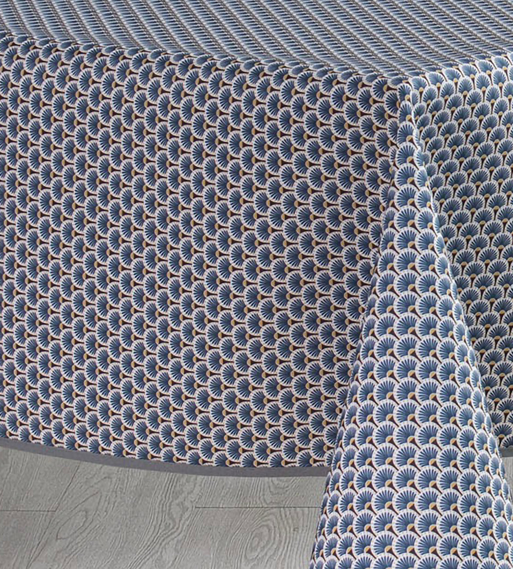 Éventail Infini Bleu – Nappe anti-tache dès 12 €