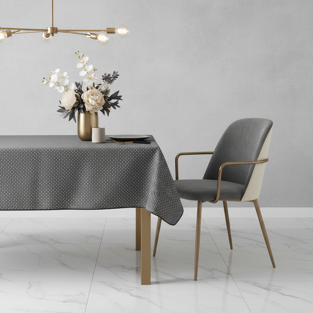 Éventail Infini Taupe – Nappe anti-tache dès 12 €