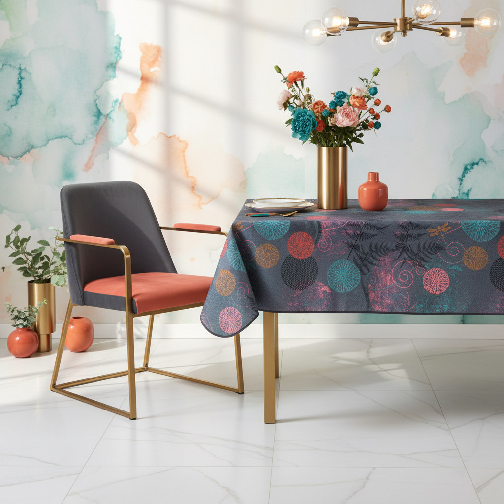 Jardin Enchanté Violet – Nappe anti-tache dès 12 €