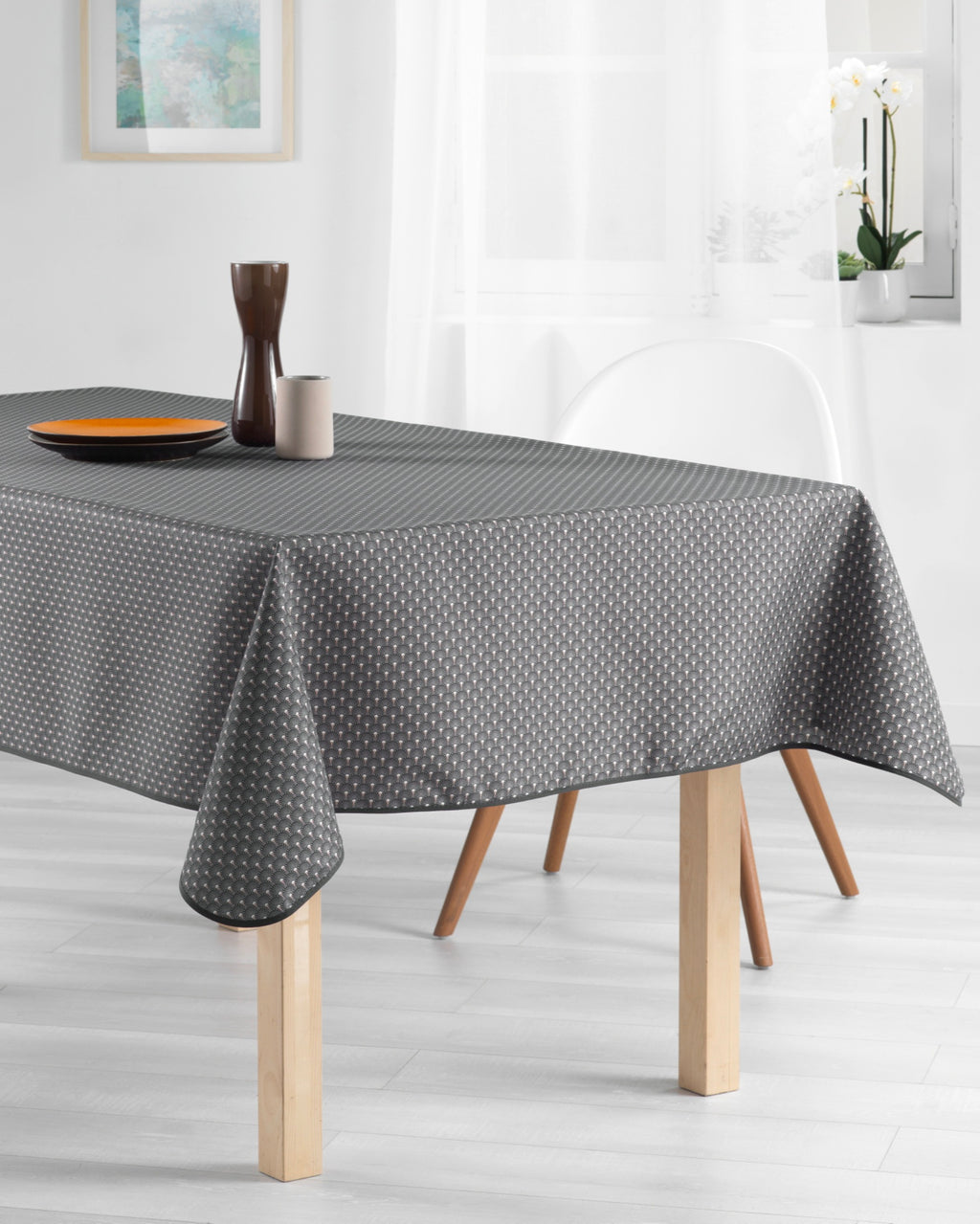Éventail Infini Taupe – Nappe anti-tache dès 12 €