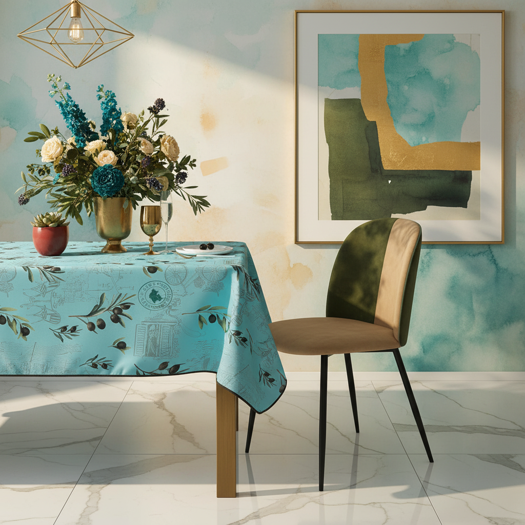 L'Olive Bleu – Nappe anti-tache dès 12 €