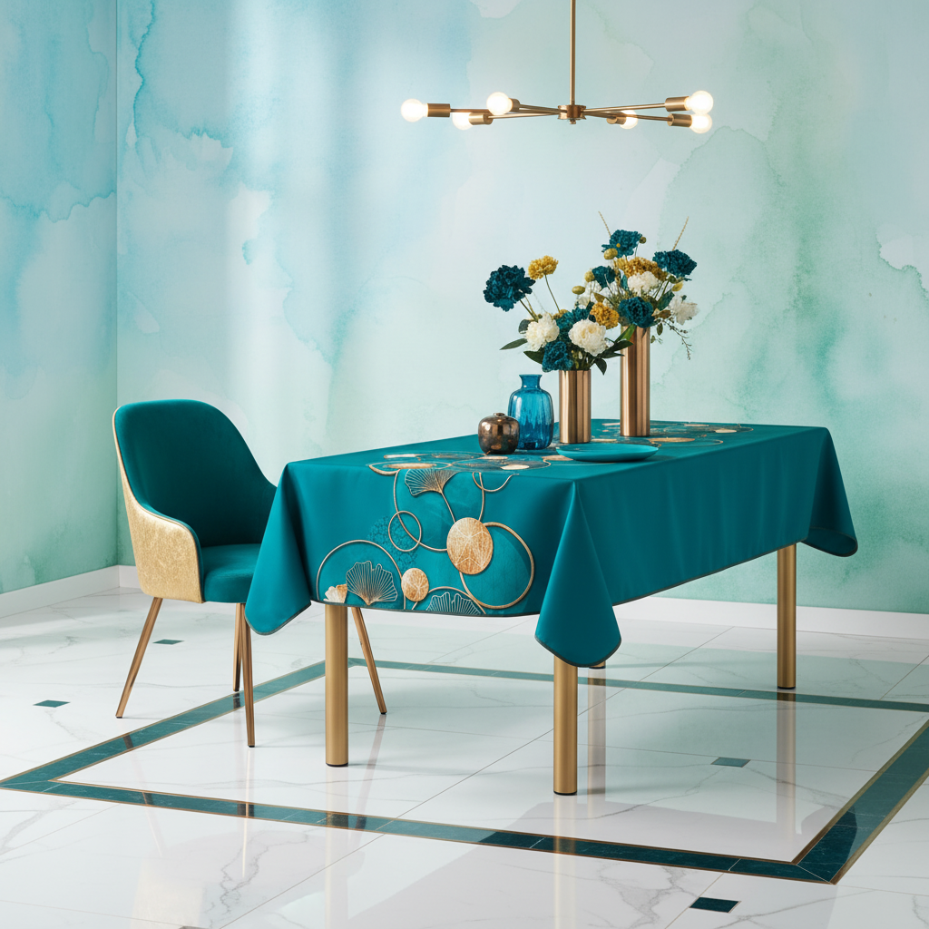 Z Chemin d'Or Bleu – Nappe anti-tache dès 12 €