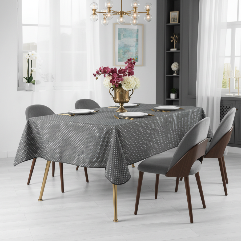 Éventail Infini Taupe – Nappe anti-tache dès 12 €