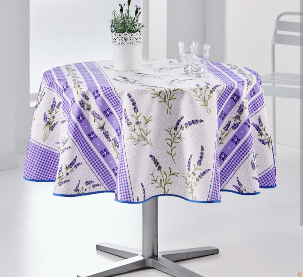 Lavande fraîche – Nappe anti-tache 12 €