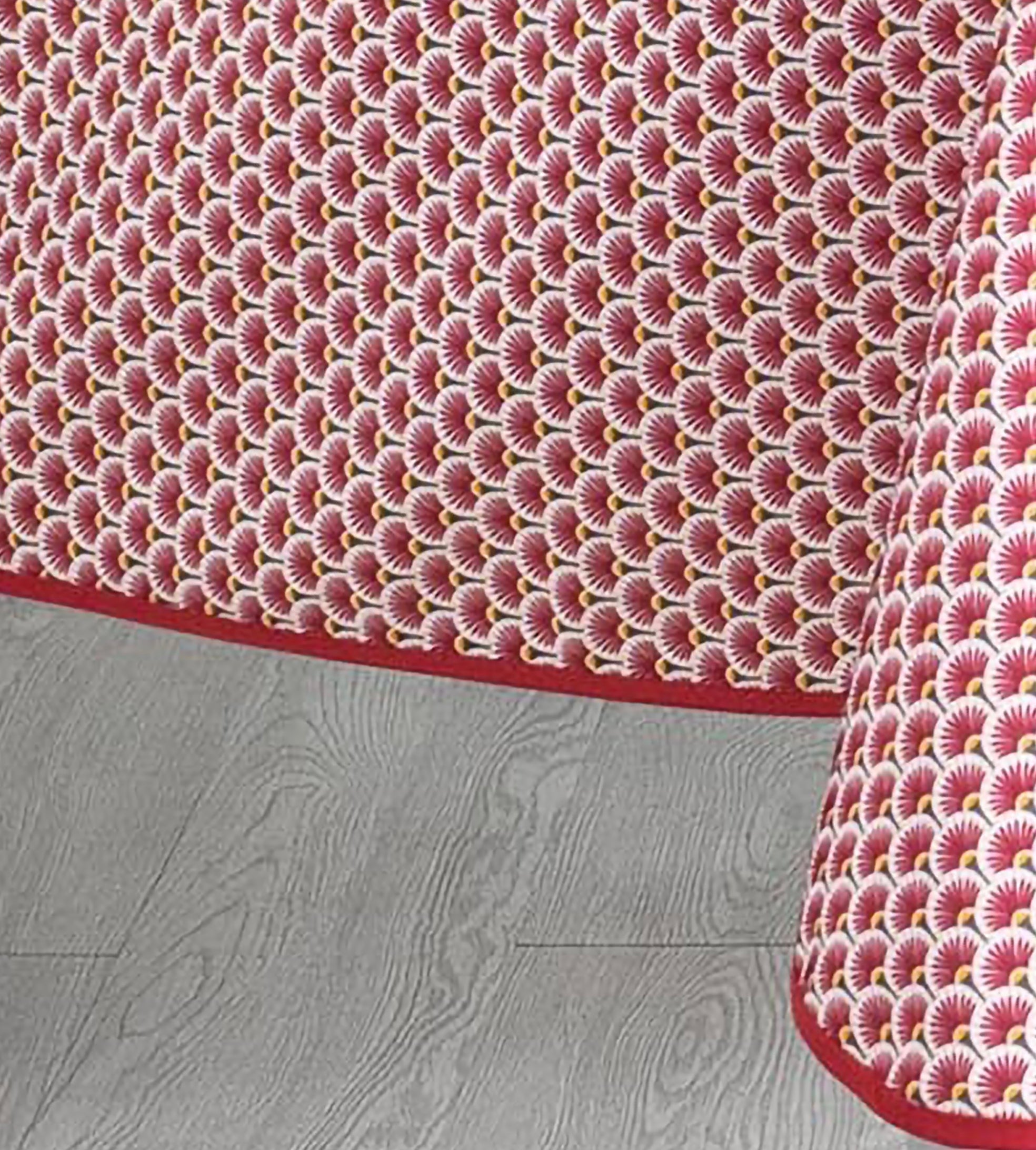 Éventail Infini ovale rouge – Nappe anti-taches 12 €