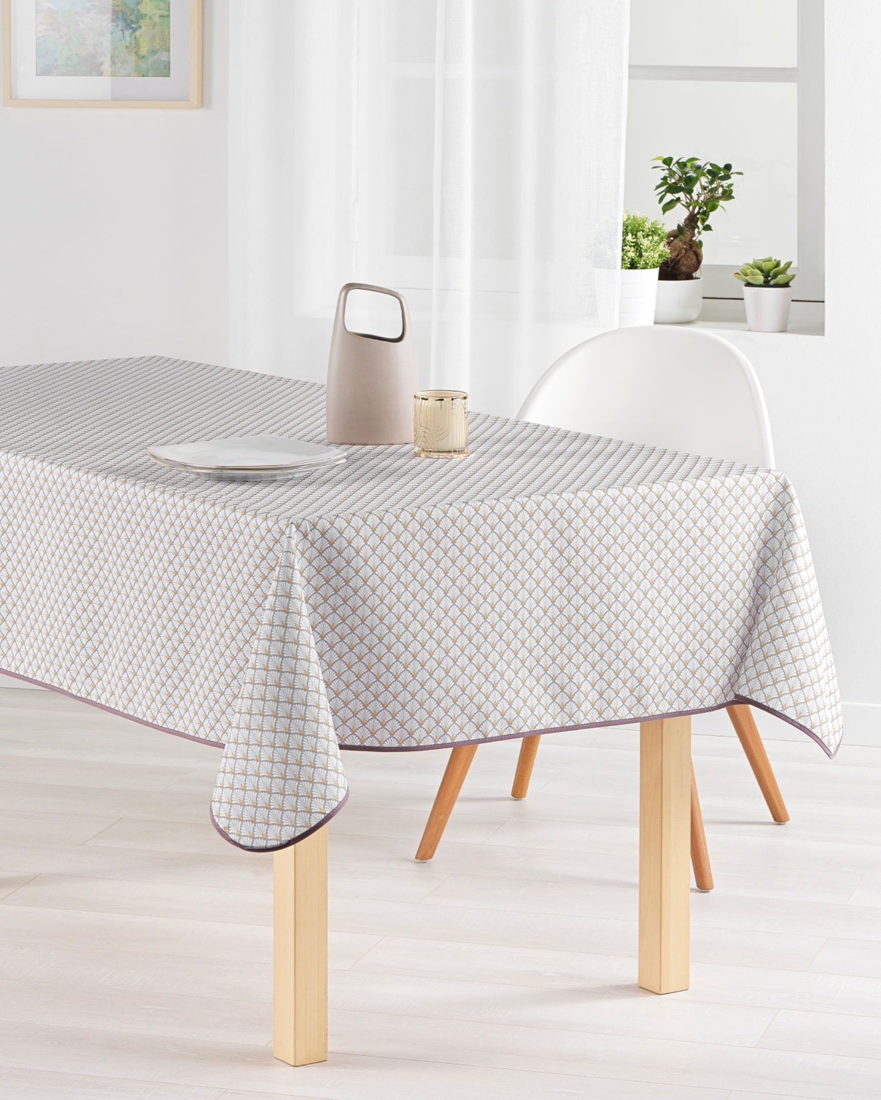 Infini Fan Gris – Nappe anti-tache dès 12 €